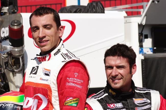 Justin Wilson and Alex Tagliani, Las Vegas Grand Prix, 2007